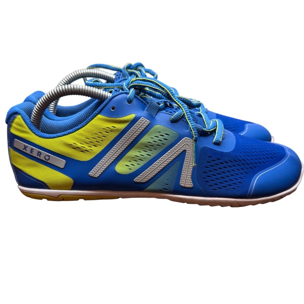 Xero Shoes HFS Mens Road Running Shoes Blue Yellow Minimalist Barefoot Size 8 - Picture 6 of 11